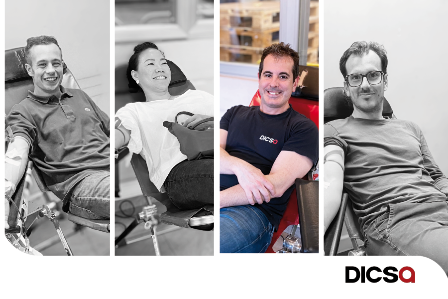 Dicsa team donate blood