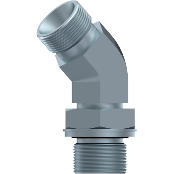 Connections _ Accessories _ Adaptors _ Metric, BSP and BSPT Adaptors _ Forging elbows - 45° Elbow BSP male (60º) -BSP male adjustable forge (producto)