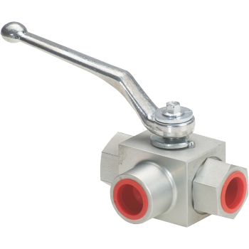 Connections _ Accessories _ Ball valves _ MHA Ball valves high pressure _ 3 Ways ball valve - 3 Ways ball valve BSP female-female-female (Type L) (producto)