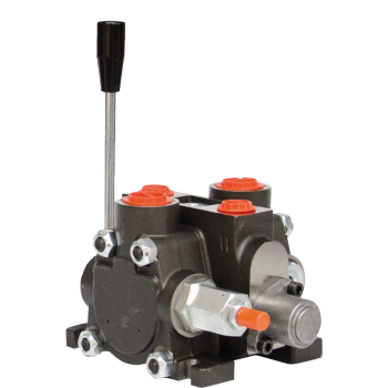 Componentes _ Componentes Hidráulicos - TRALE _ Elementos de control _ Distribuidores _ Distribuidores manuales - Distribuidor rotativo 1" BSP, 240L, corr.motor, Limit. (producto)