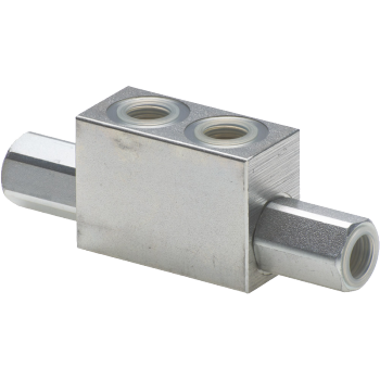 Componenti _ Componenti Idrauliche _ Elementi di controllo _ Valvole idrauliche _ Valvole di ritegno - Valvola di ritegno pilotata doppia in blocco ( in T) (producto)