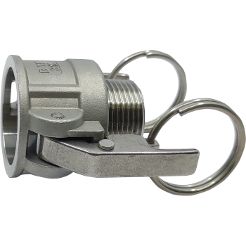 Inoxidable _ Racores industriales _ Serie Camlock DIN EN 14420-7 _ Racores Autolock AISI 316 _  - Autolock hembra - rosca macho BSP Tipo B (producto)