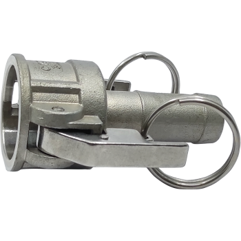 Stainless steel _ Industrial fittings _ DIN EN 14420-7 Camlock Fittings _ Autolock Unions AISI 316 _  - Autolock, female, with serrated hose shank Type C (producto)