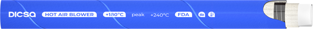 Connectique _ Flexibles industriels _ Tuyaux industriels _ Tuyaux industriels DICSA _ Tuyaux air - Refoulement air chaude 10 BAR (180ºC) (producto)