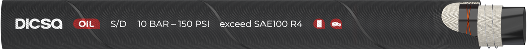 Connectique _ Flexibles industriels _ Tuyaux industriels _ Tuyaux industriels DICSA _ Tuyaux pour hydrocarbures - Aspiration hydrocarbures 10 bar (producto)
