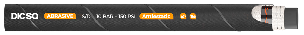 Connections _ Industrial hoses and fittings _ Industrial hoses _ DICSA Industrial hoses _ Abrasive hoses - Suction 10 bar (producto)