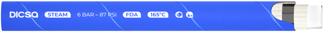 Connectique _ Flexibles industriels _ Tuyaux industriels _ Tuyaux industriels DICSA _ Tuyaux alimentaires - Refoulement 6 bar FDA 165ºC (producto)